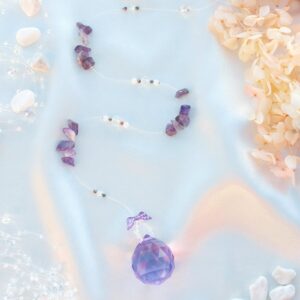 Keskmine lilla päikesepüüdja ametüstiga