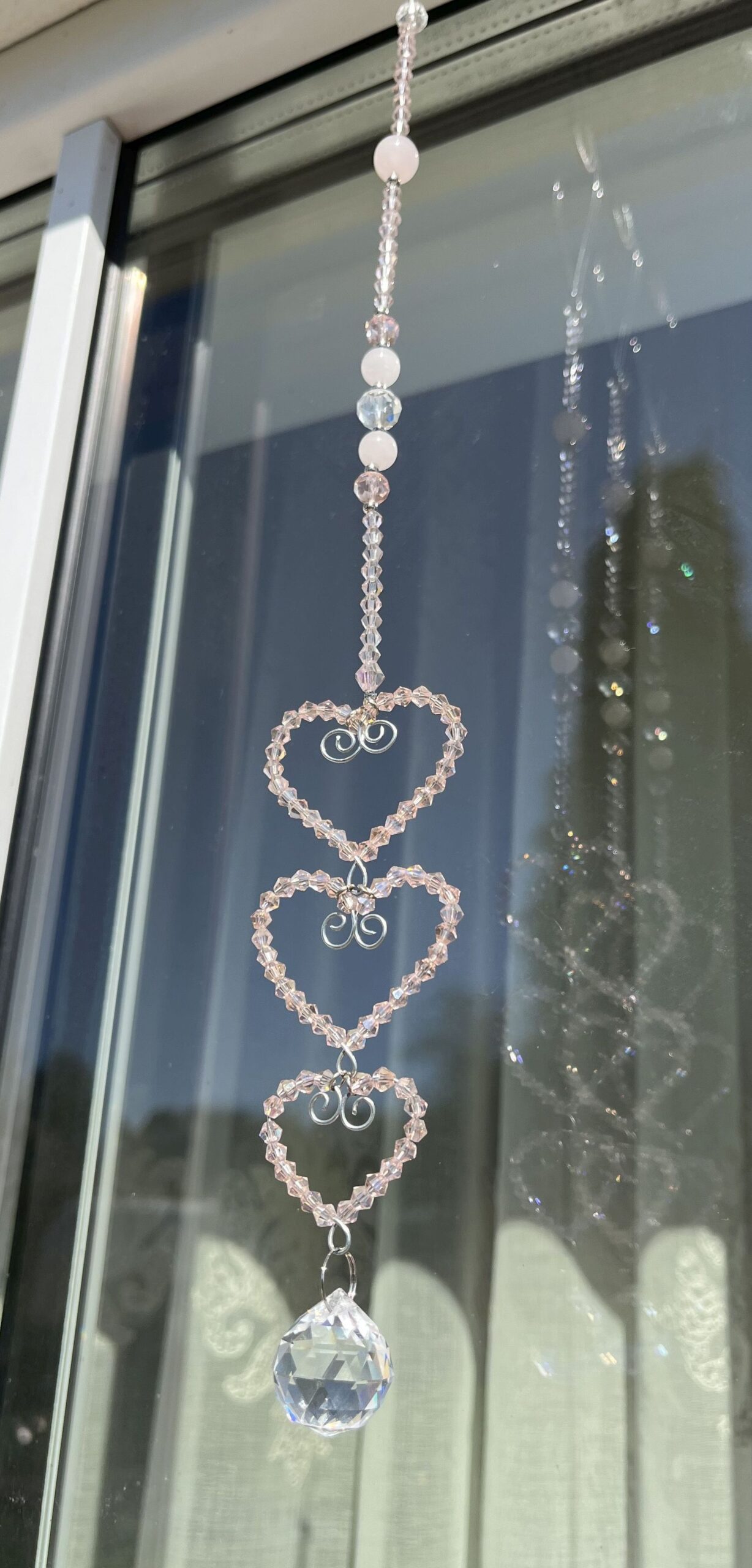 Päikesepüüdja Kolm Süda roosa kvartsiga - Image 2