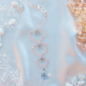 Päikesepüüdja Kolm Süda roosa kvartsiga