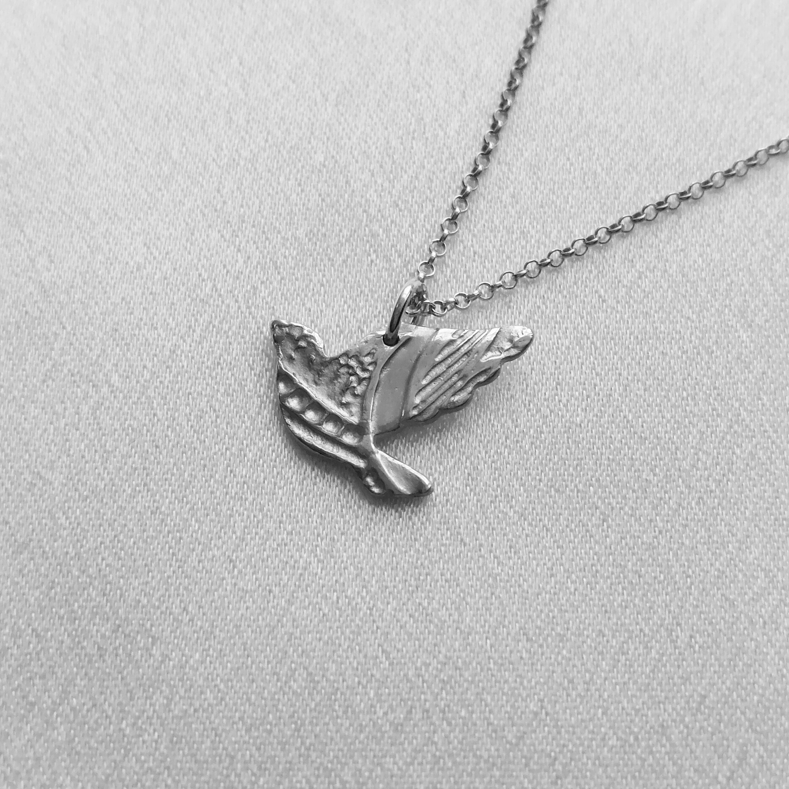 ripats, lind, hõbe, kaelakee