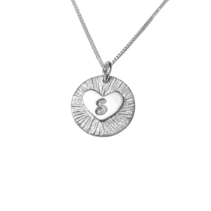 hõbedast, nimetähega, ripats, kaelakee