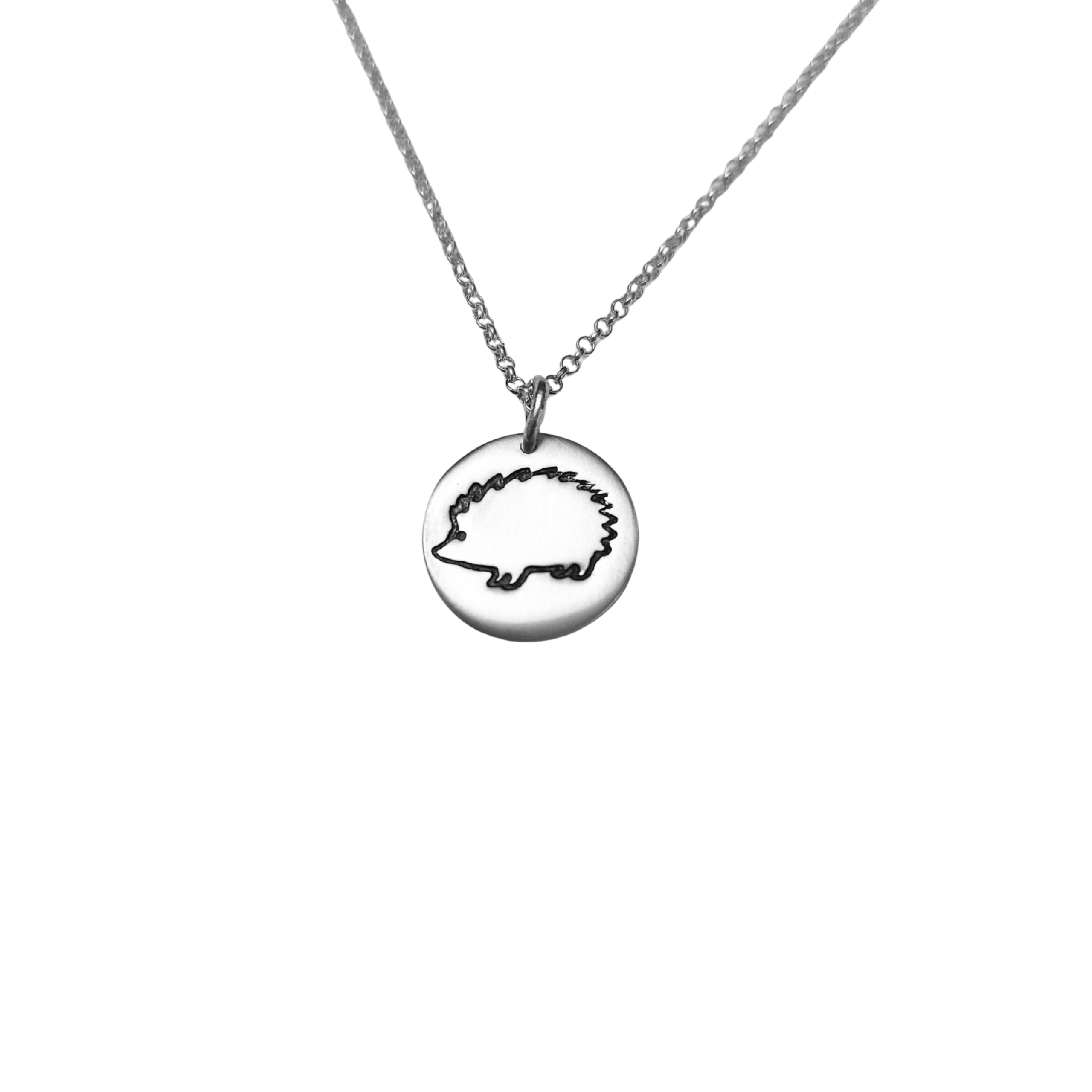 hõbe, ripats, siil, kaelakee, siiliga kaelakee